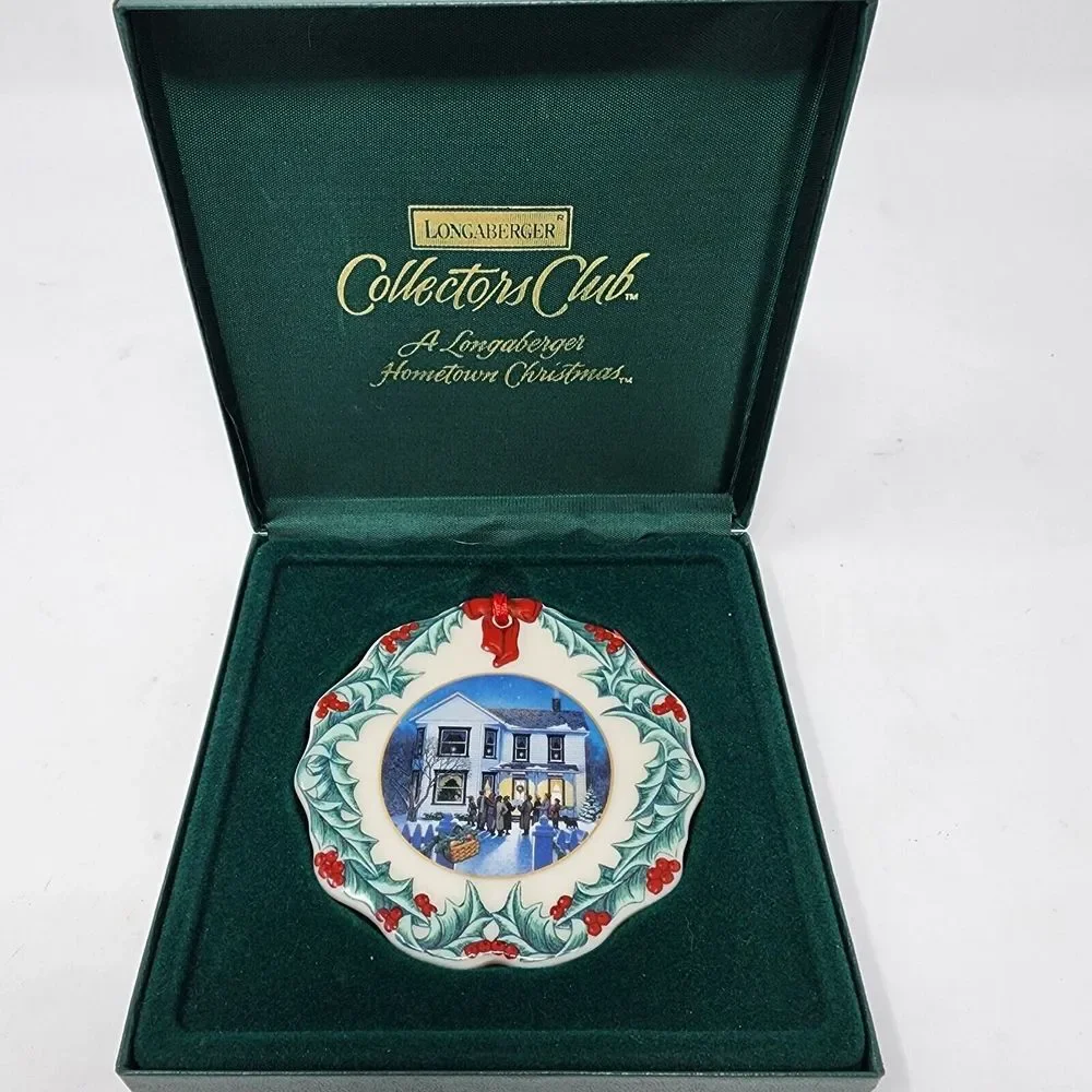 Longaberger Collectors Club 1997 Caroling in Dresden Hometown Christmas Ornament